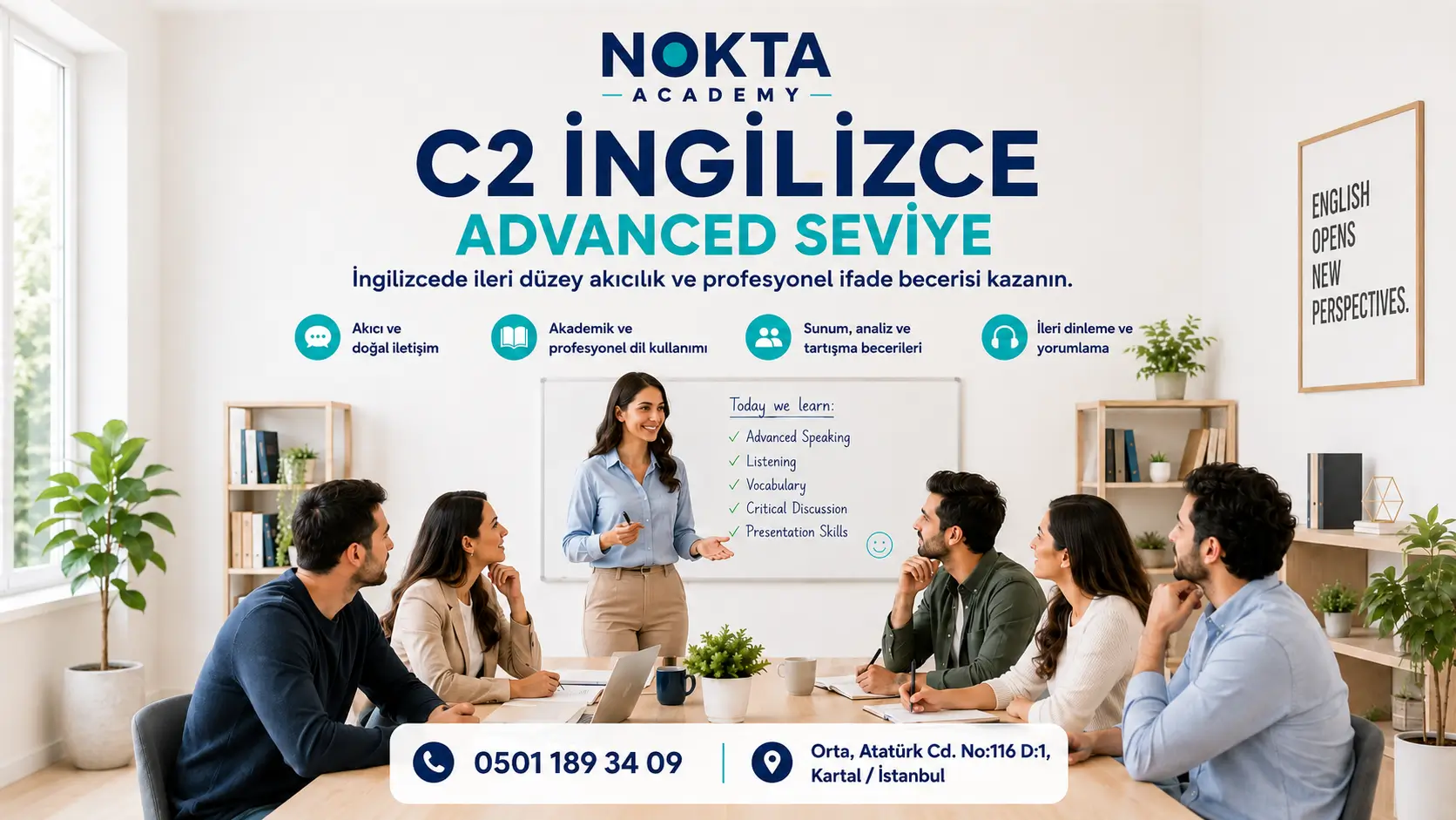 İstanbul Online İngilizce ve Yabancı Dil Kursu c2 advenced ingilizce kursu