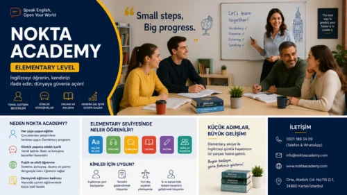 İstanbul Online İngilizce ve Yabancı Dil Kursu ingilizce elemantary level