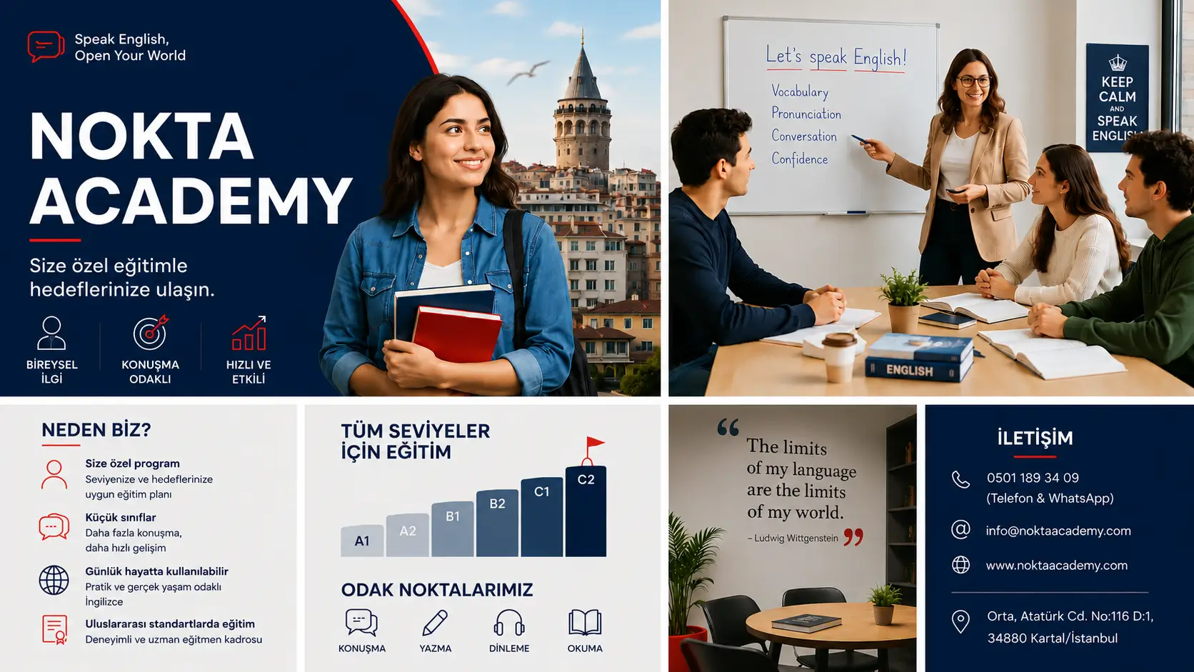 İstanbul Online İngilizce ve Yabancı Dil Kursu noktaacademy