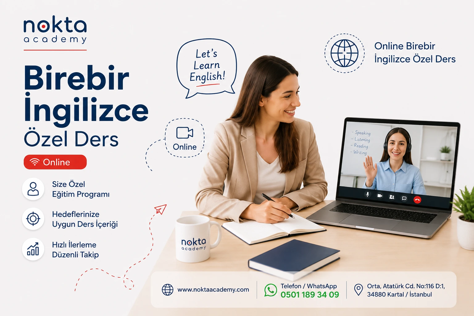 İstanbul Online İngilizce ve Yabancı Dil Kursu Birebir Ingilizce Ozel Ders online