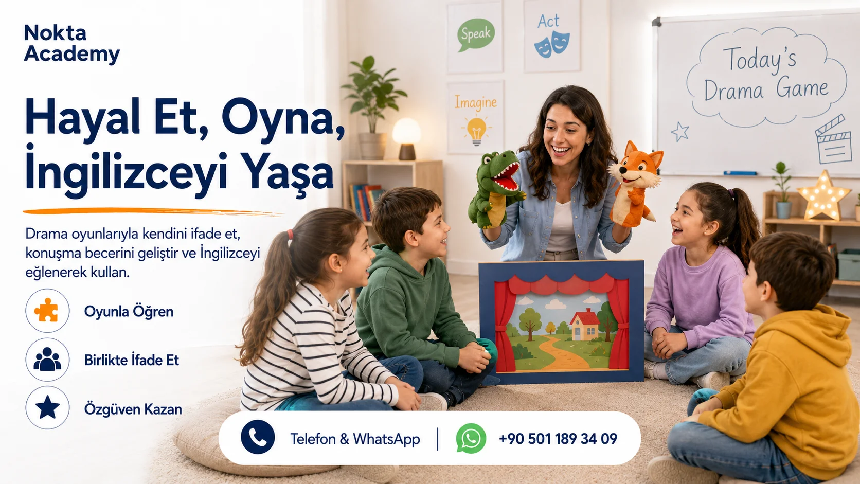 İstanbul Online İngilizce ve Yabancı Dil Kursu drama ingilizce satinal