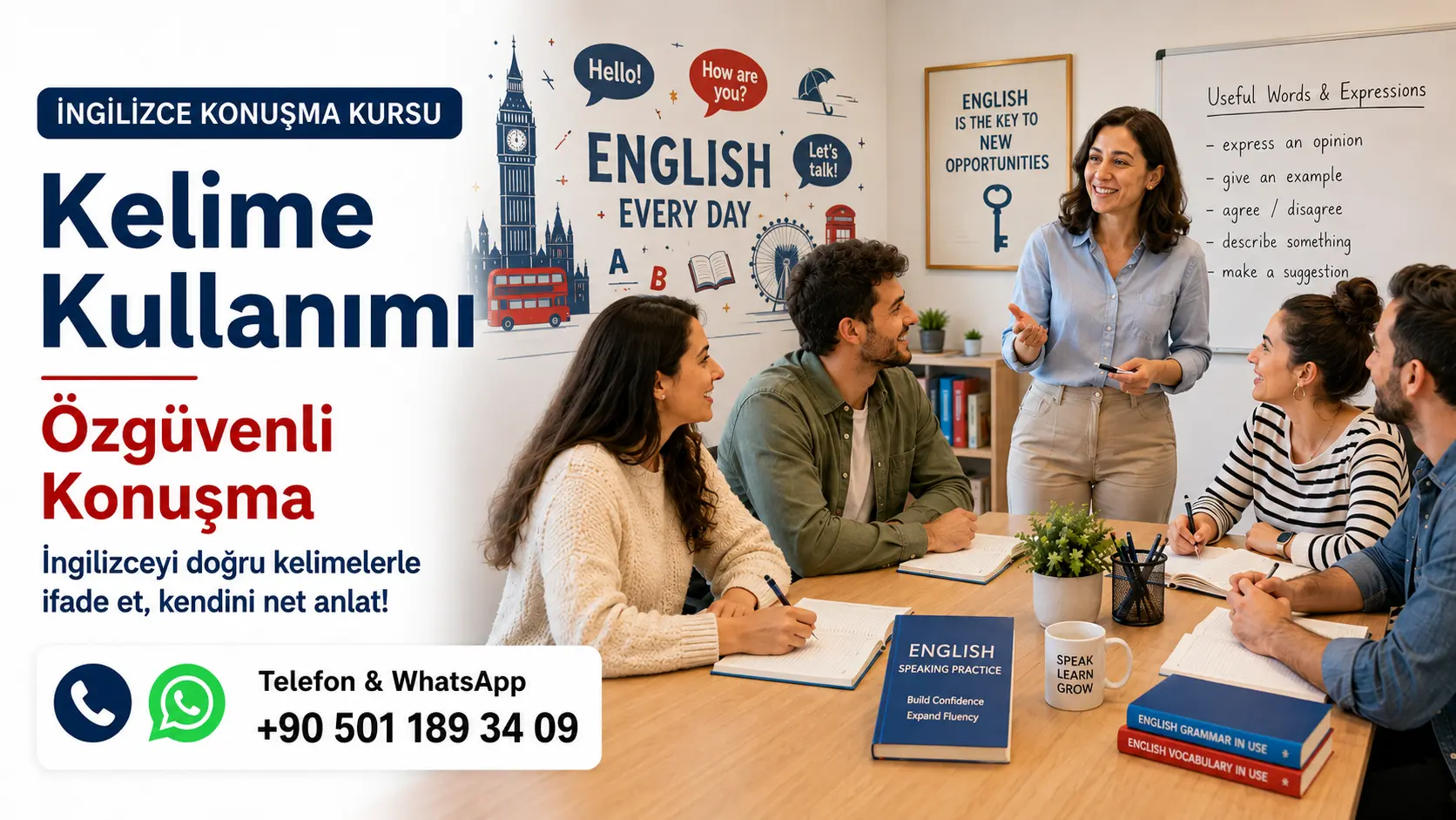 İstanbul Online İngilizce ve Yabancı Dil Kursu ingilizce Kelime Kullanimi Ozguvenli konusma